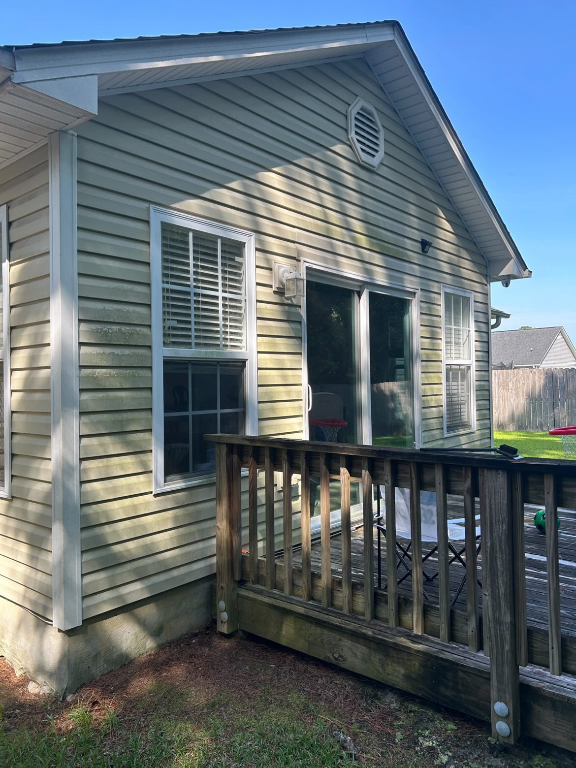 Before Chewi pressure washing